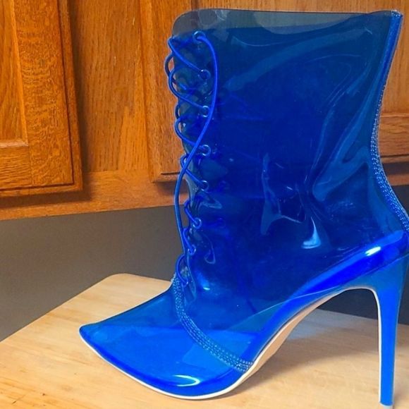 Clear, Shoe Boots - Picture 1 of 6